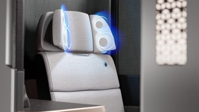 Gjenerata e ardhshme e fluturimit, kufje te instaluara ne ndenjesen e avionit